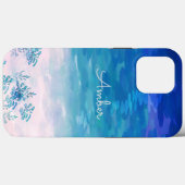 Coques Case-Mate iPhone Océan Bleu Plage Personnalisé (Verso (horizontal))
