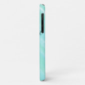 Coques Case-Mate iPhone Océan bleu vert ajouter lettre de monogramme nom t (Dos/Gauche)