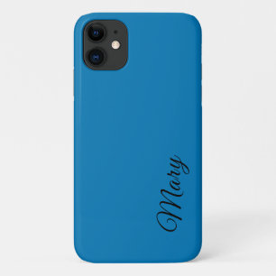 Case-Mate iPhone Case Ocean Blue Solid Color Minimalist Nom élégant