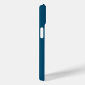 Coques Case-Mate iPhone Océan & Ciel Bleu Premier Monogramme Calligraphie  (Verso / Droite)