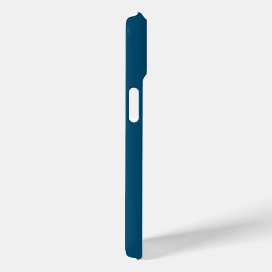 Coques Case-Mate iPhone Océan & Ciel Bleu Premier Monogramme Calligraphie  (Verso / Droite)