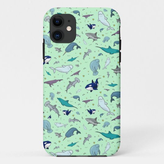 Coques Case-Mate iPhone Océan en vert (Dos)