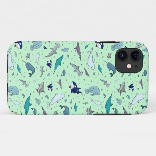 Coques Case-Mate iPhone Océan en vert (Dos (Horizontal))