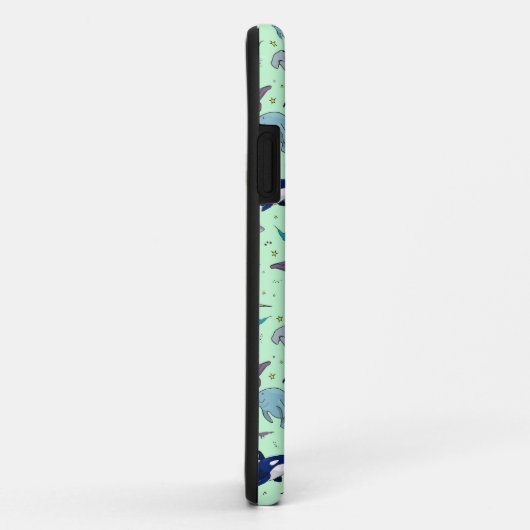 Coques Case-Mate iPhone Océan en vert (Dos/Droite)