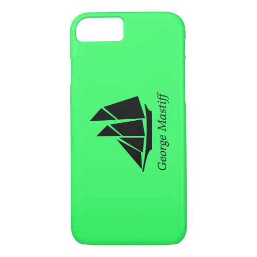 Coques Case-Mate iPhone Ocean Glow_Clipper noir sur vert Ship_personalize (Dos)