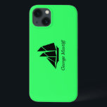 Etui iPhone 13 Ocean Glow_Clipper noir sur vert Ship_personalize<br><div class="desc">Montrez-leur qui est le grand skipper avec notre Ocean Glow, des icônes maritimes, un Clipper Ship iPad Air protecteur coque. Pour la personnaliser, il suffit d'ajouter votre nom dans le champ modèle disponible, et vous avez terminé ! Pour d'autres options de conception, cliquez sur "Customisez-le", et à partir de vous....</div>