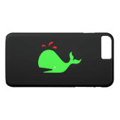 Coques Case-Mate iPhone Ocean Glow_Époux Whale_Vert brillant, Rouge sur no (Dos (Horizontal))