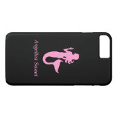 Coques Case-Mate iPhone Ocean Glow_Rose-on-Black Mermaid_personnalisée (Dos (Horizontal))