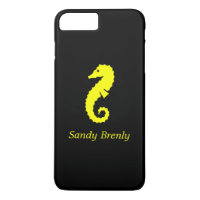 Ocean Glow_Yellow-on-Black Seahorse_personnalisé