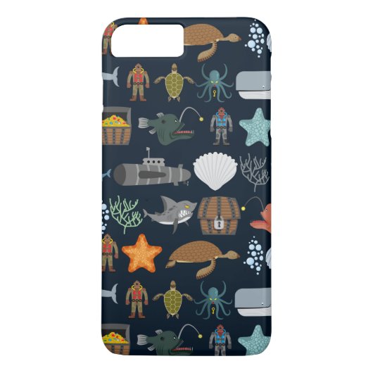 Coques Case-Mate iPhone Océan Habitants Motif 1 (Dos)