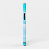 Coques Case-Mate iPhone Océan Sky Monogramme Voyage Aqua Blue (Dos/Droite)