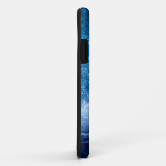 Coques Case-Mate iPhone Océan - Vagues bleu foncé (Dos/Droite)