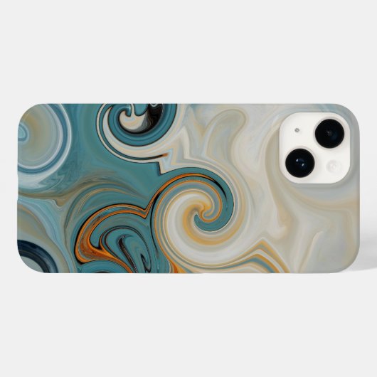 Coques Case-Mate iPhone Ocean Waves Beach Turquoise Blue Abstrait 74 (Verso (horizontal))