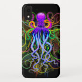 Coques Case-Mate iPhone Octopus Luminescence psychédélique (Dos)
