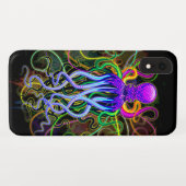 Coques Case-Mate iPhone Octopus Luminescence psychédélique (Dos (Horizontal))