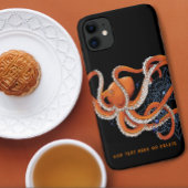 Coques Case-Mate iPhone Octopus Orange Mandala bleu