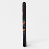 Coques Case-Mate iPhone Octopus Orange Mandala bleu (Dos/Gauche)