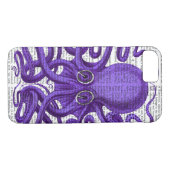 Coques Case-Mate iPhone Octopus pourpre (Dos (Horizontal))