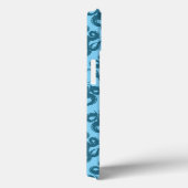 Coques Case-Mate iPhone Octopus sur Motif bleu (Verso / Droite)