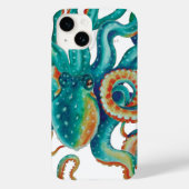 Coques Case-Mate iPhone Octopus Turquoise aquarelle Art (Verso)
