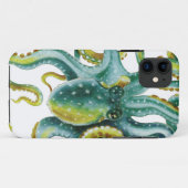 Coques Case-Mate iPhone Octopus Vert aquarelle Art (Dos (Horizontal))