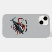 Coques Case-Mate iPhone Octopus Wrapped Around a Great White Shark URM (Verso (horizontal))