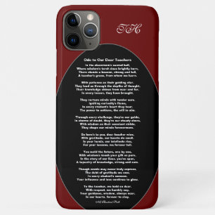 Case-Mate iPhone Case Ode to Our Chers enseignants Poem HAMbyWG