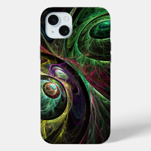 Coque iPhone 15 Mini OEil aux yeux Art Abstrait