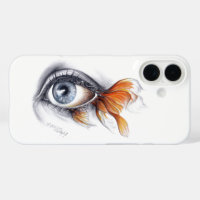Oeil avec queue de poisson Art du dessin surréalis
