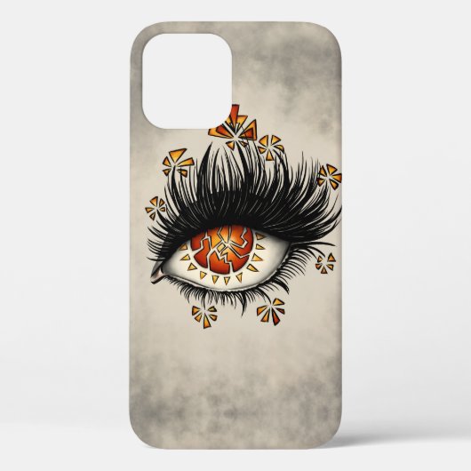 Coques Case-Mate iPhone Oeil bizarre du Art numérique de la lave (Verso)