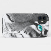 Coques Case-Mate iPhone Oeil blanc d'aqua de tigre (Dos (Horizontal))