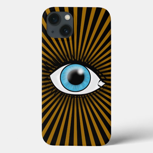 Coques Case-Mate iPhone Œil Bleu Solaire (Verso)