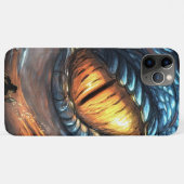 Coques Case-Mate iPhone Oeil de dragon jaune doré (Dos (Horizontal))