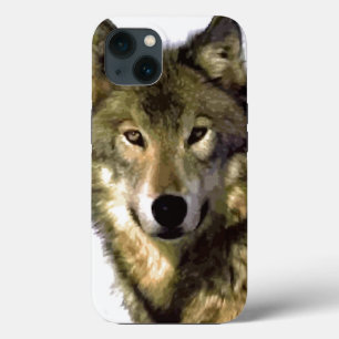Etui iPhone 13 Oeil de loup sauvage