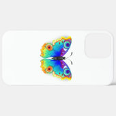 Coques Case-Mate iPhone Oeil de paon arc-en-ciel (Retour (horizontal))
