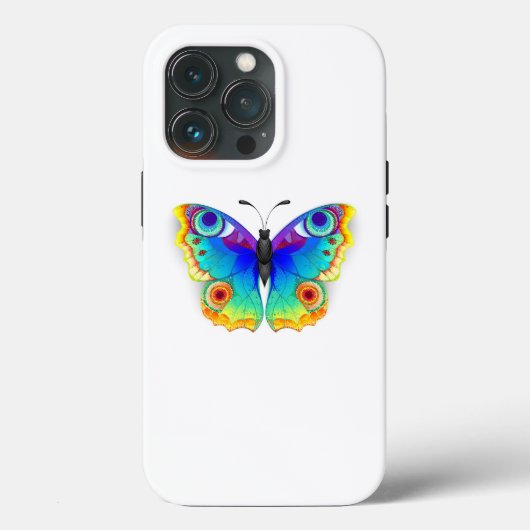 Coques Case-Mate iPhone Oeil de paon arc-en-ciel (Verso)