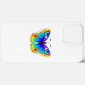 Coques Case-Mate iPhone Oeil de paon arc-en-ciel (Verso (horizontal))