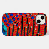 Coques Case-Mate iPhone Oeil de poisson contemporain Abstrait (Verso (horizontal))