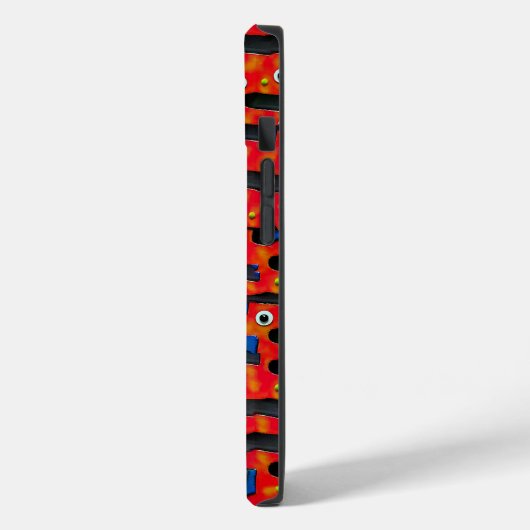 Coques Case-Mate iPhone Oeil de poisson contemporain Abstrait (Verso / Gauche)