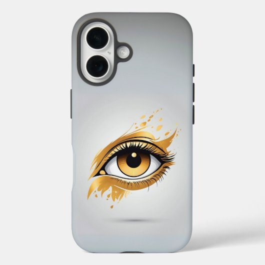 Coques Case-Mate iPhone Oeil doré côté gauche (Verso)
