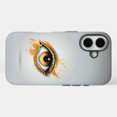 Coques Case-Mate iPhone Oeil doré côté gauche (Verso (horizontal))