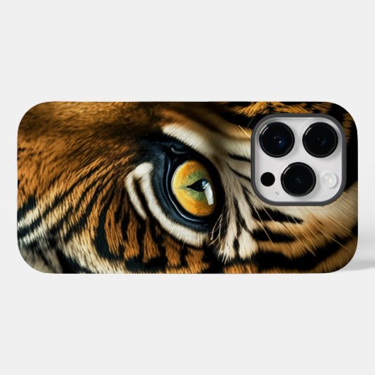 Coques Case-Mate iPhone Oeil du tigre (Verso (horizontal))