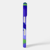 Coques Case-Mate iPhone Oeil mal, 3D Abstrait en vert bleu violet (Verso / Droite)