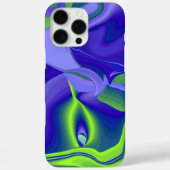Coques Case-Mate iPhone Oeil mal, 3D Abstrait en vert bleu violet (Verso)
