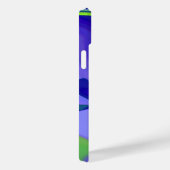 Coques Case-Mate iPhone Oeil mal, 3D Abstrait en vert bleu violet (Verso / Droite)