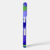 Coques Case-Mate iPhone Oeil mal, 3D Abstrait en vert bleu violet (Verso / Droite)