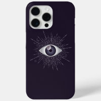 OEil mystique d'argent et de violet