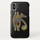 Coques Case-Mate iPhone OEil saphir de Ra en or (Dos)
