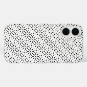 Coques Case-Mate iPhone Œillet blanc sur fond noir (Verso (horizontal))