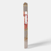 Coques Case-Mate iPhone Œillet Rose Blush Floral Or (Verso / Gauche)